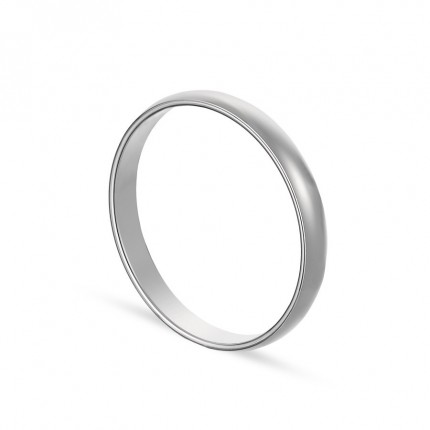 Alianza de oro blanco 9k 1/2 caña 3,5mm Oro Vivo