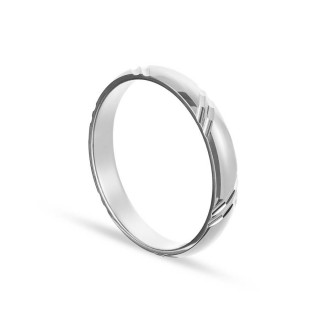 Alianza de plata con Ranuras de 3MM