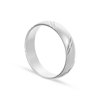 Alianza de plata con Ranuras de 5MM
