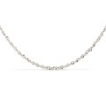 Cadena singapur de oro blanco 9 KT
