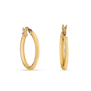 Argolas lisas em ouro amarelo 9 kt 15x 2 mm