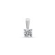 Colgante de oro blanco 9 KT con circonita 4,75 MM