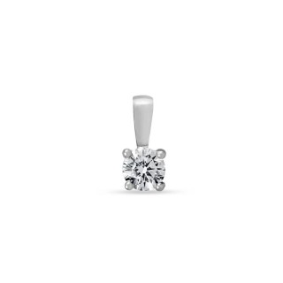 Pendente em ouro branco 9 kt com zircónia 4,75MM