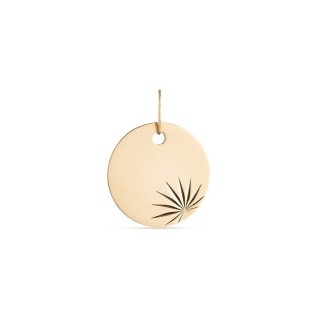 Pendente em ouro amarelo 9 kt com circulo