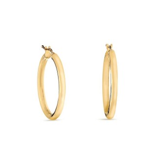 Argolas em ouro amarelo 9 kt de 25mm