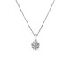 Colar de prata roseton 7 zircónias