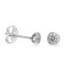 Pendientes de plata chaton circonita 3.5MM