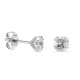 Brincos de prata com zircónia 5MM