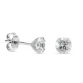Brincos de prata com zircónia 5MM
