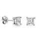 Pendientes de plata pave circonita 5MM