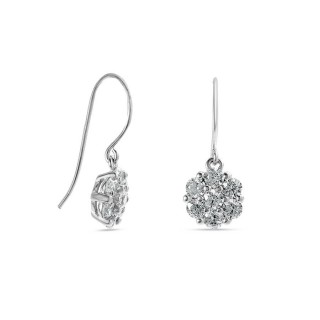 Pendientes de plata + circonita
