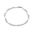Pulseira de prata zircónia 18CM