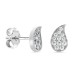 Pendientes de plata gota circonita