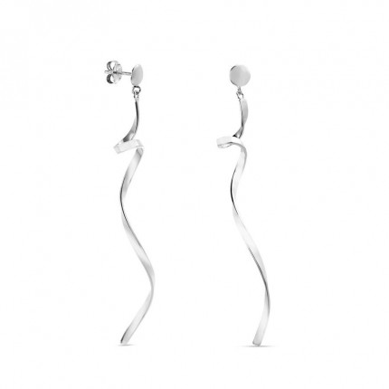 Pendientes de plata serpiente