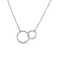 Collar de plata círculo 42CM