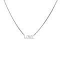 Colar em prata love 42 cm