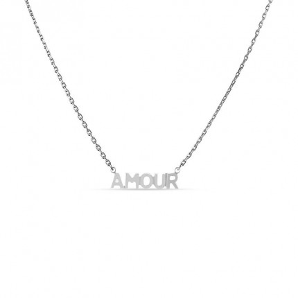 Colar em prata amour 42cm