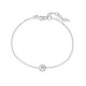 Pulsera de plata chatón 18CM