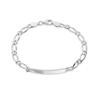 Pulseira em prata programada 1x1 5mm 19cm