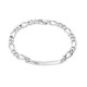 Pulsera de plata programada 2X1 5MM 19CM