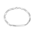 Pulseira em prata programada 3x1 5mm 19cm