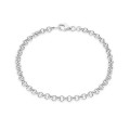 Pulsera de cadena jaseron de plata
