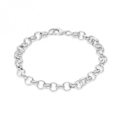 Pulsera de plata rolo