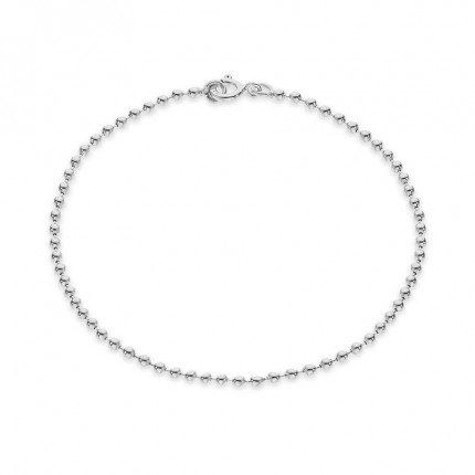 Pulsera de plata bolitas 18CM