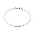 Pulsera de plata malla plana 18CM