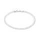 Pulseira em prata granada mate e brilho 18cm
