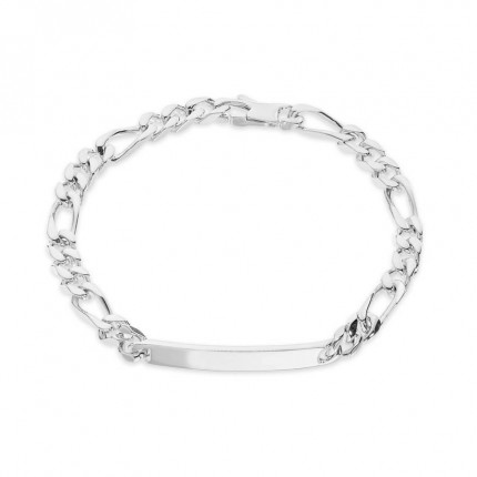 Pulseira em prata programada 3x1 19mm 19cm