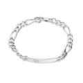 Pulseira em prata programada homem 3X1 6MM 20CM
