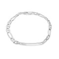 Pulseira em prata identidade 3x1 5mm 19 cm
