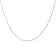 Cadena de oro blanco 9K diamantada 45CM