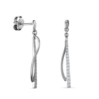 Pendientes de plata y circonita