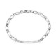 Pulsera de plata identidad 18CM