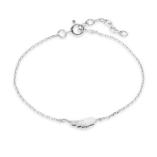 Pulsera de plata ala 15+2CM