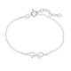 Pulsera de plata lazo 15+2CM