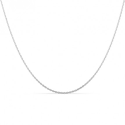 Cadena de plata forzada de 1,30 mm
