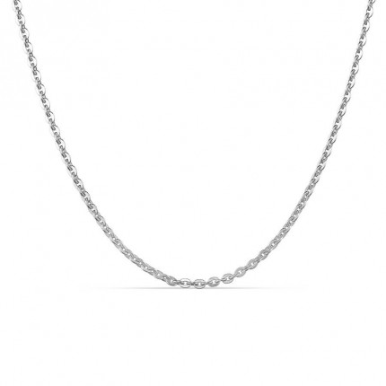 Cadena forzada de plata de ley 925