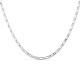 Cadena de plata para hombre programada 1x1 plana 3MM