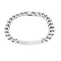 Pulseira em prata para cavalheiro e fio forçado diamantado 7MM