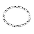 Pulsera de plata envejecida hombre programada 1x1 5MM