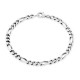 Pulseira em prata programada 3X1 4MM 19CM