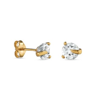 Brincos em ouro amarelo 9K com topázio