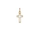 Pendente em ouro amarelo 9k em cruz
