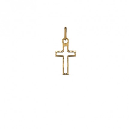 Pendente em ouro amarelo 9k em cruz