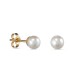 Pendientes de oro amarillo 9K y perla 5MM