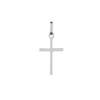 Pendente em ouro branco 9K de cruz