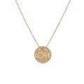 Colar banhado a ouro love 42CM